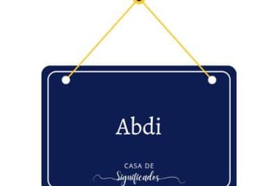 Significado de Abdi